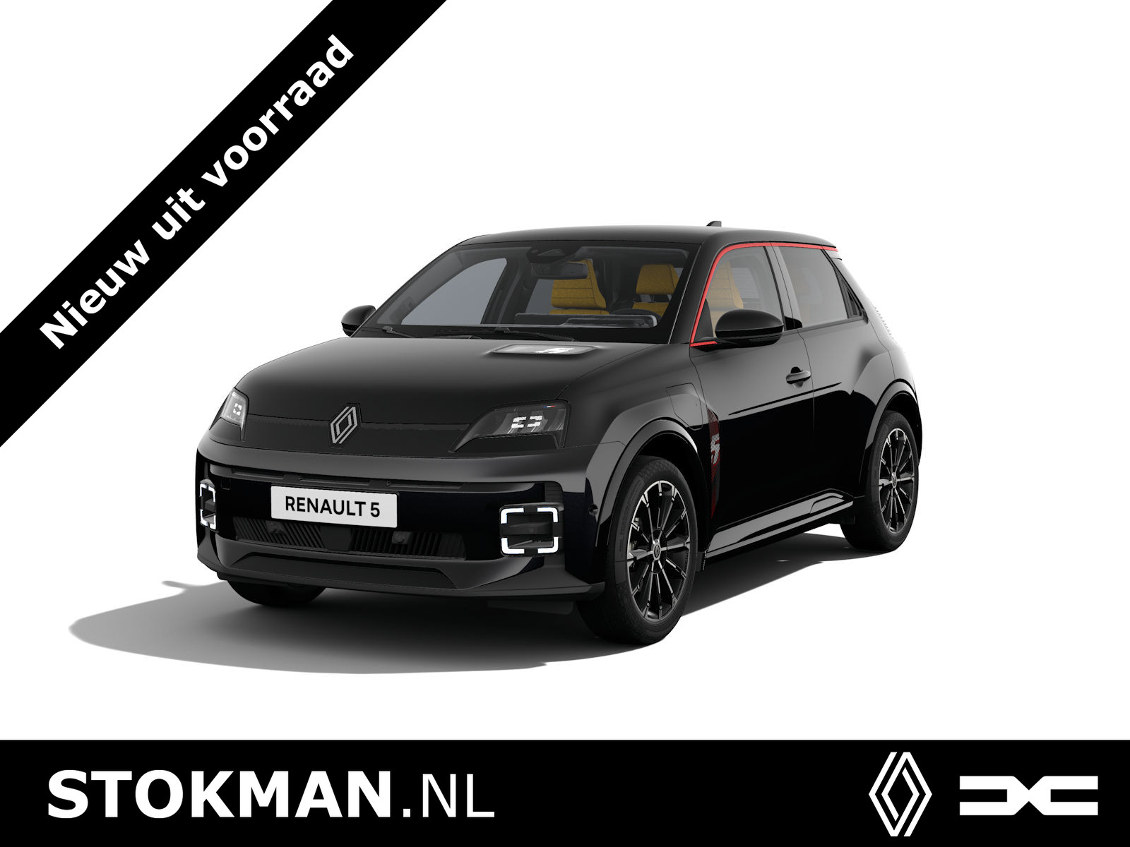 Renault 5 Iconic cinq | Achteruitrijcamera | Elektrisch verwarmbare voorstoelen | ISOFIX-bevestigingssysteem voor kinderzitjes op passagiersstoel en op de twee buitenste zitplaatsen achter