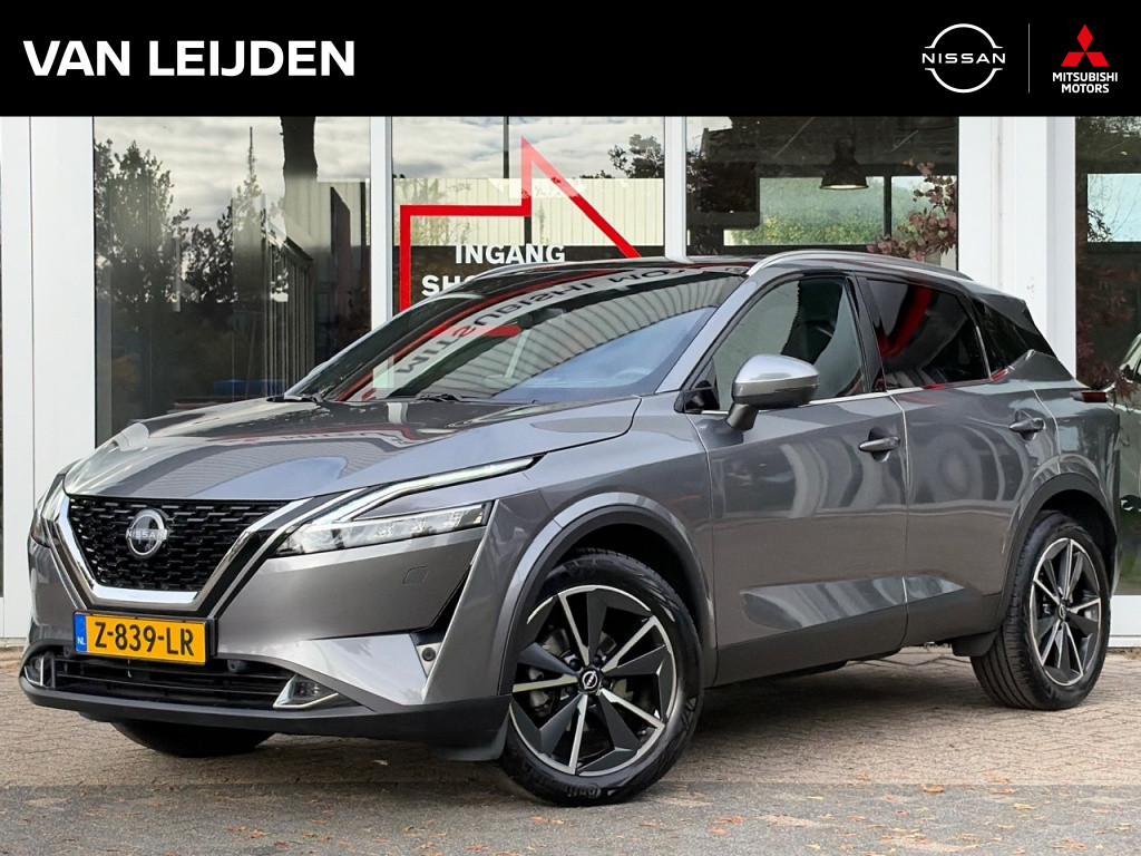Nissan QASHQAI 1.3 Mild-Hybrid 158pk Xtronic Tekna Plus | Trekhaak |  Leder | Panoramadak | 360-Camera | App Connect | Head-Up | Keyless