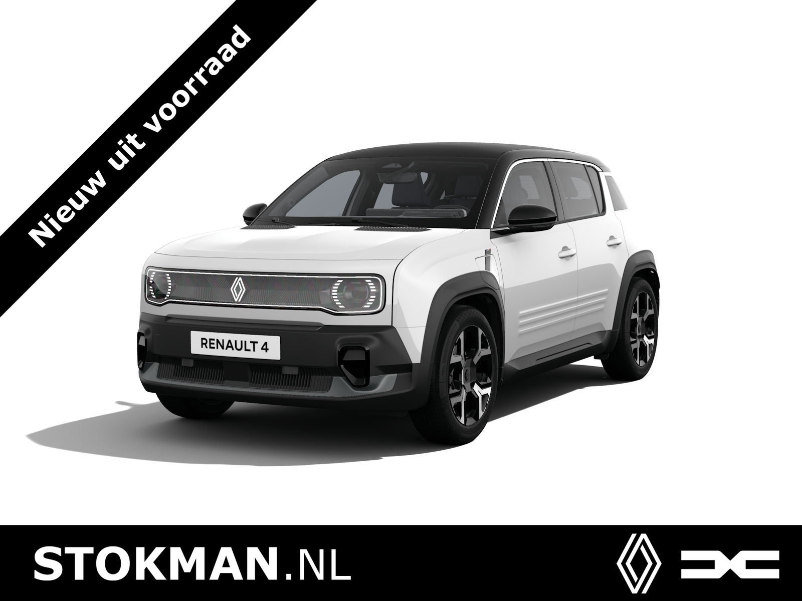 Renault 4 Techno “plein sud™” | Achteruitrijcamera | Elektrisch te openen canvas dak “plein sud™' | Elektronisch geregelde airconditioning