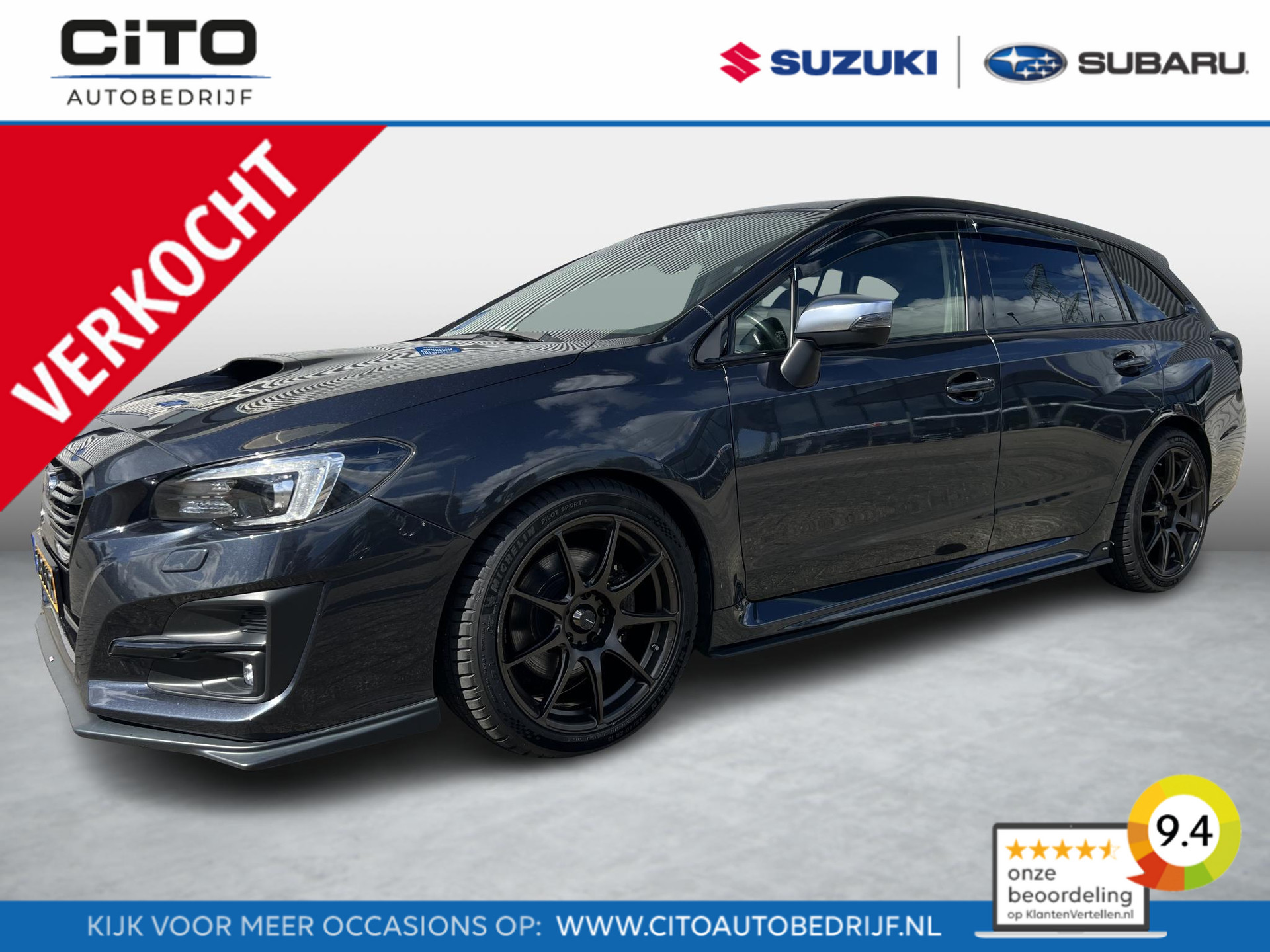 Subaru Levorg 1.6 GT-S premium Automaat | STi Pakket | Apple Carplay & Android Auto | Donkere Logo's | Zeer Nette Auto!!!