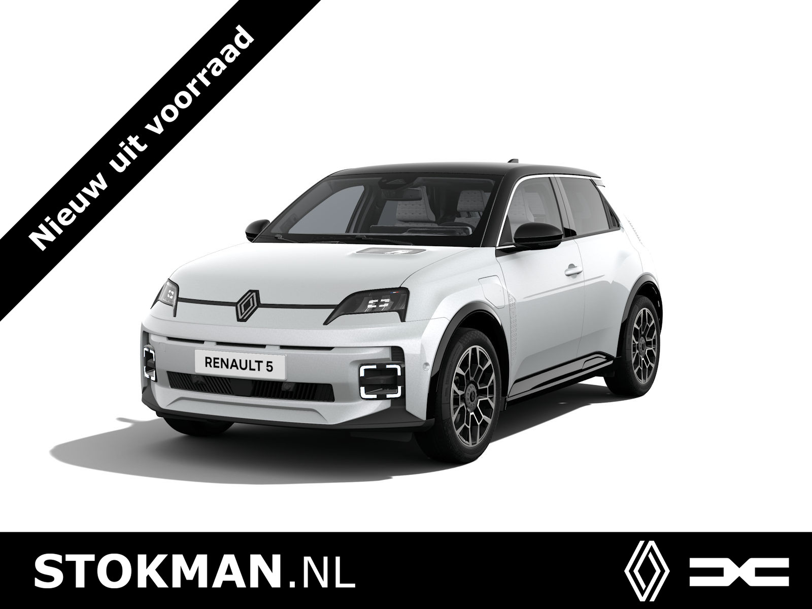 Renault 5 Roland-Garros | Achteruitrijcamera | Elektrisch verwarmbare voorstoelen | ISOFIX-bevestigingssysteem voor kinderzitjes op passagiersstoel en op de twee buitenste zitplaatsen achter