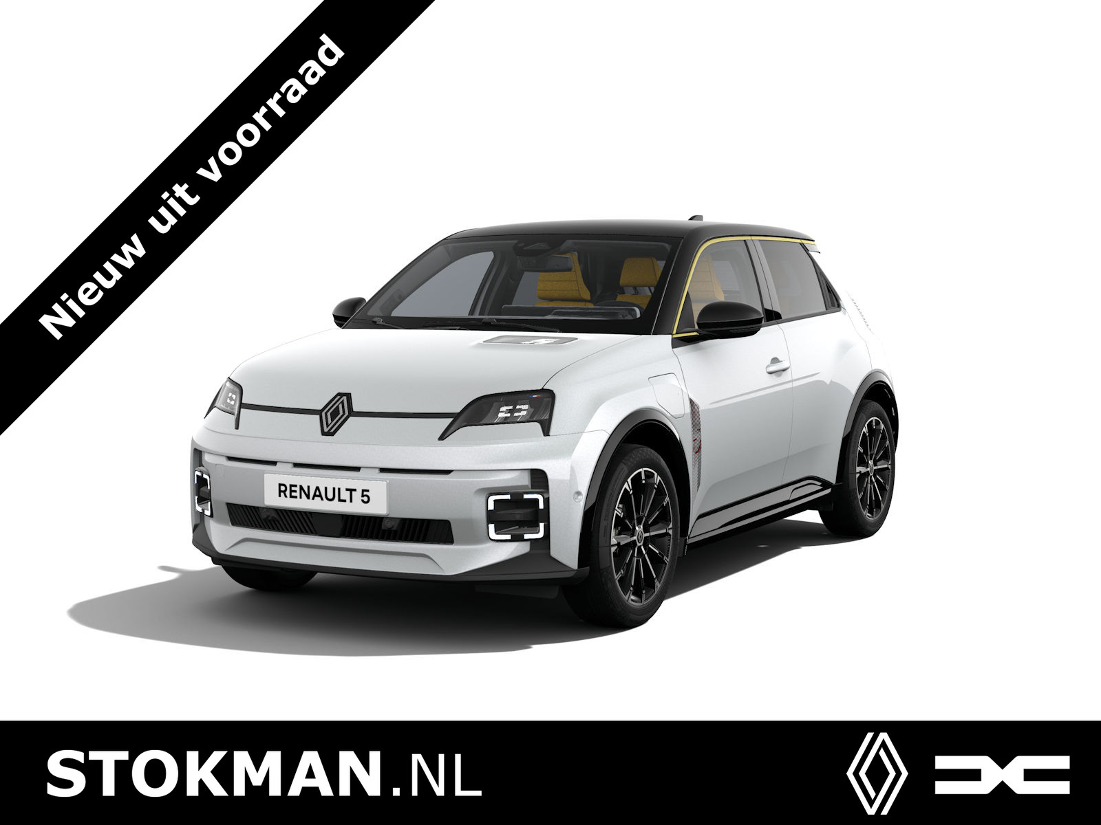 Renault 5 Iconic cinq | Achteruitrijcamera | Elektrisch verwarmbare voorstoelen | ISOFIX-bevestigingssysteem voor kinderzitjes op passagiersstoel en op de twee buitenste zitplaatsen achter